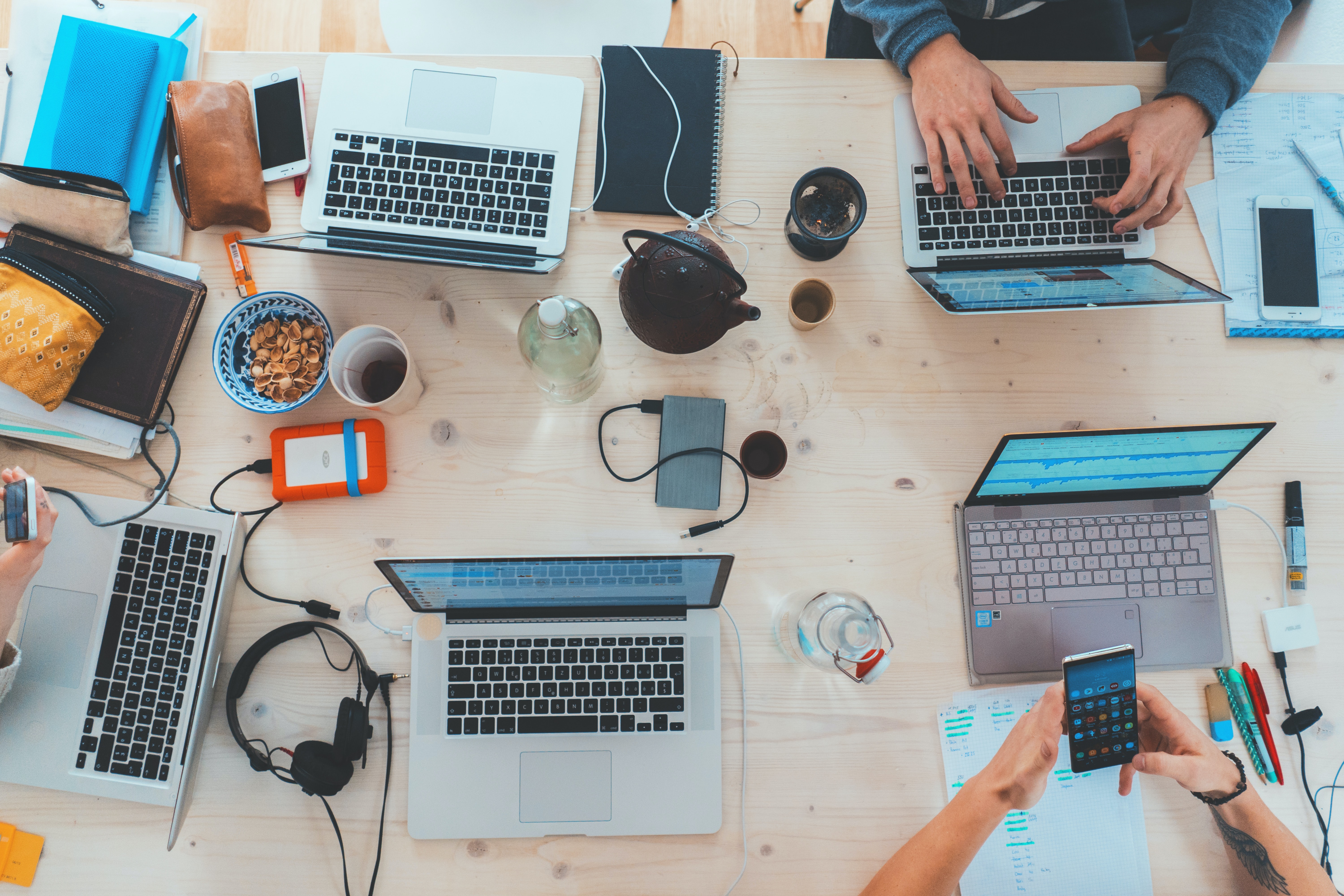 laptops around the table