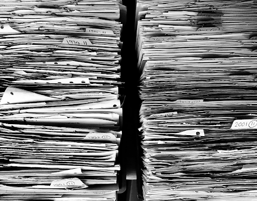 organize business files with paper 